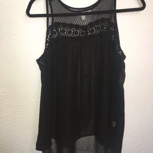 Black Tank Top. Sheer Tank from Charming Charlie's